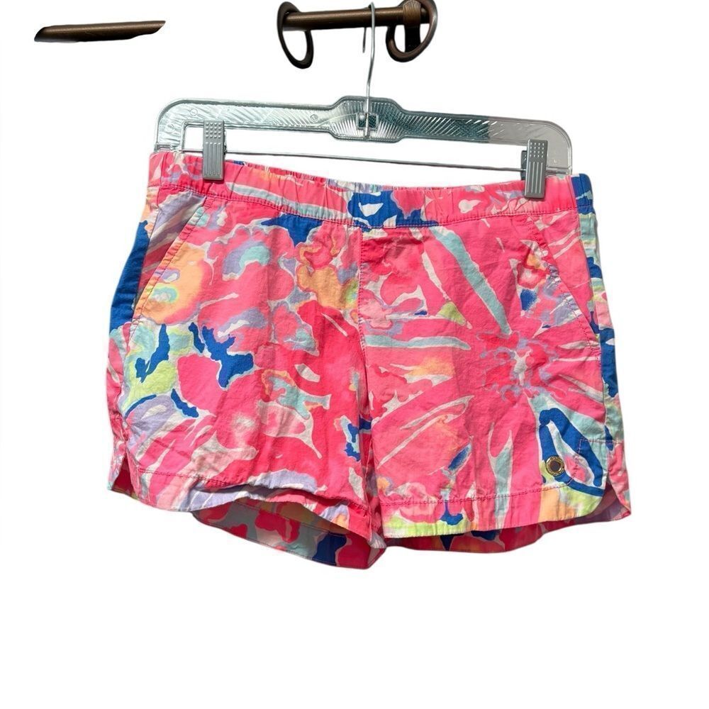 Lilly Pulitzer Swim Shorts in Pink, Purple, Blue and White Size Small